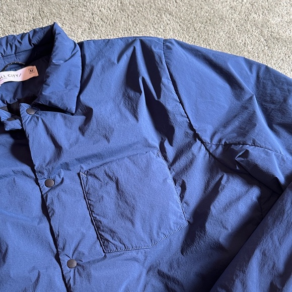 HUCKBERRY- Hill City Men's Thermal Light Shirt Jacket Blue Size Medium - Picture 5 of 16